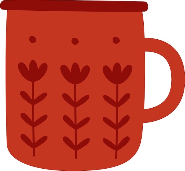 tea cup with floral pattern