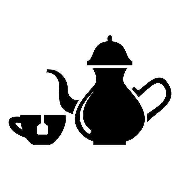 Tea drink icon vector