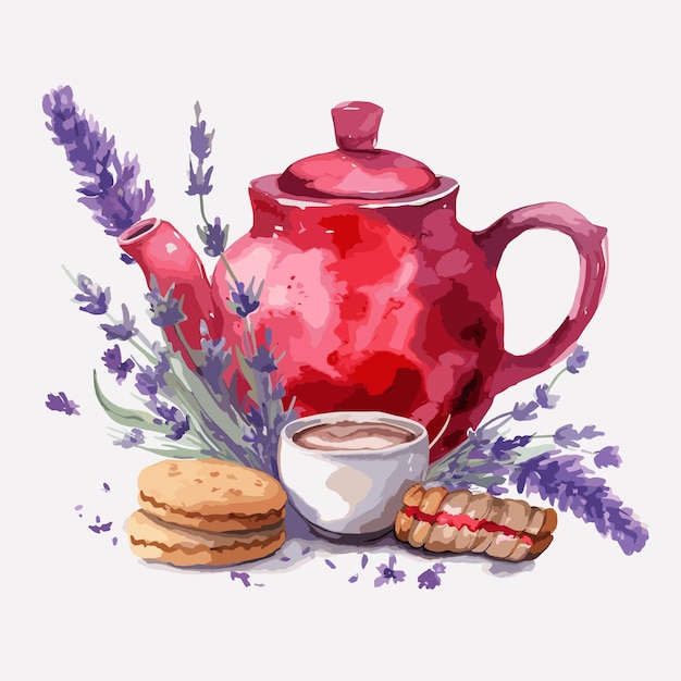 Vector tea illustration clipart