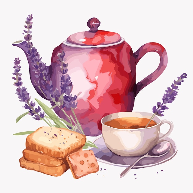 Vector tea illustration clipart