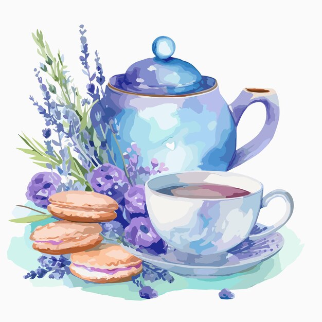 Vector tea illustration clipart