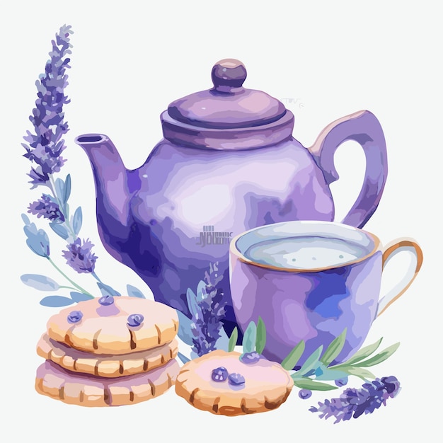 Vector tea illustration clipart