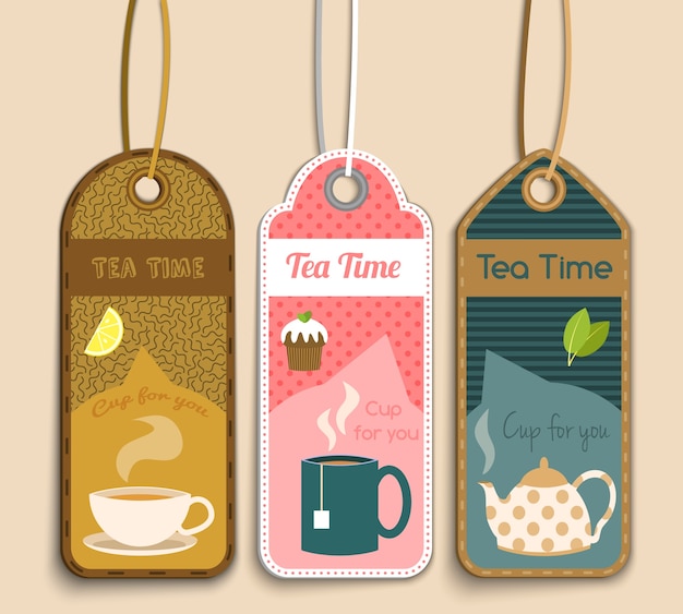 Tea labels collection