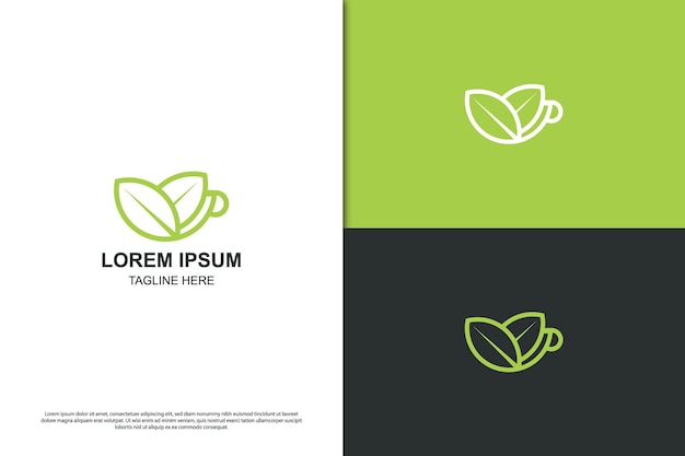 Tea logo design template