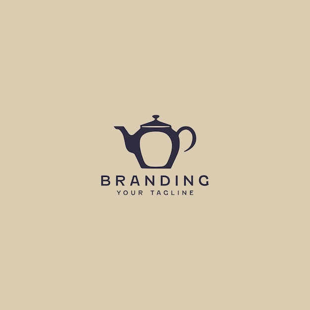 Tea Pot Logo Design Template