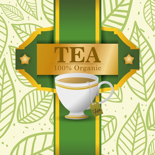 Vettore tea time design