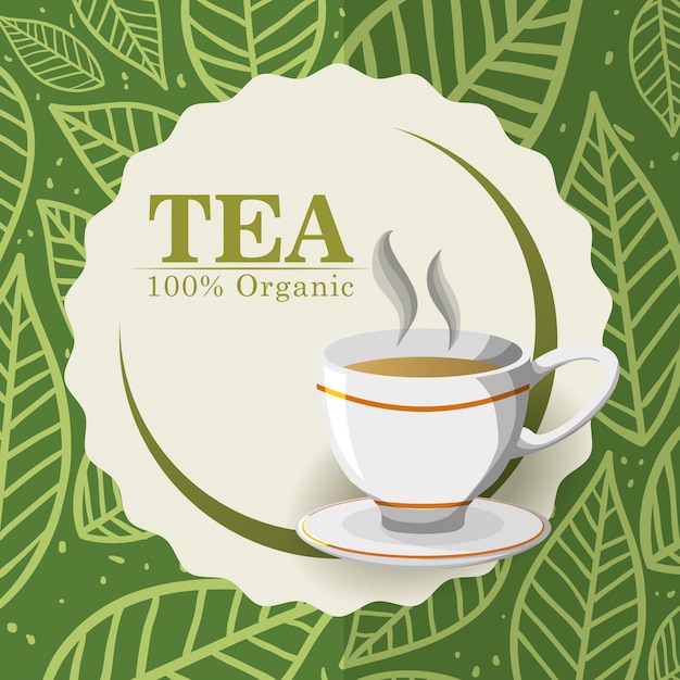 Vector tea time design