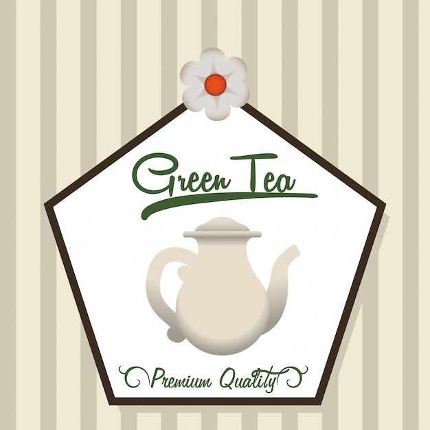 Vector tea time design