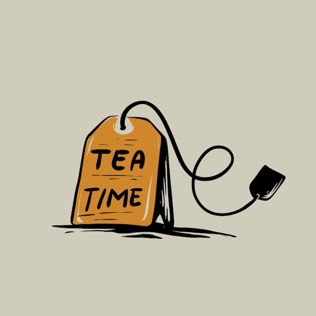 Vector tea time illustration