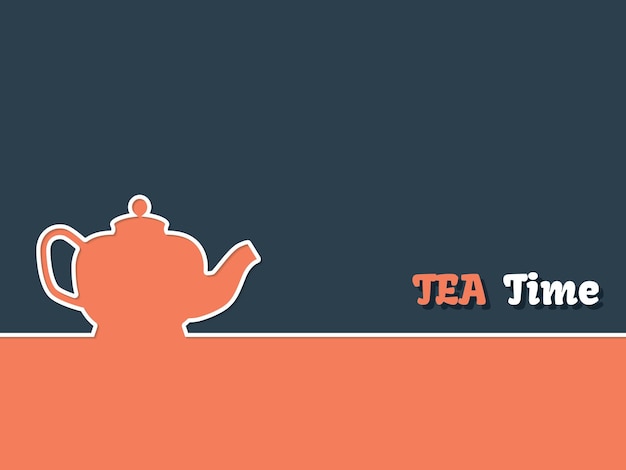 Tea Time Isolated Background