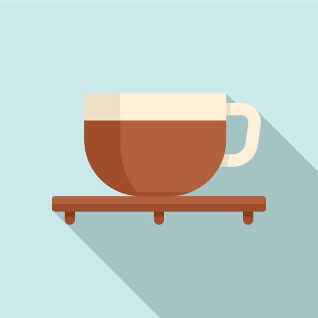 Vector tea transparent cup icon flat illustration of tea transparent cup vector icon for web design