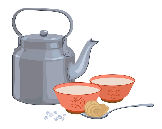 Tè con burro e sale una bevanda tradizionale dei popoli delle regioni himalayane del nepal