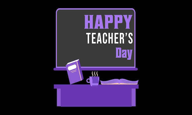 Teacher day typography vector illustration and colorful t-shirt design.