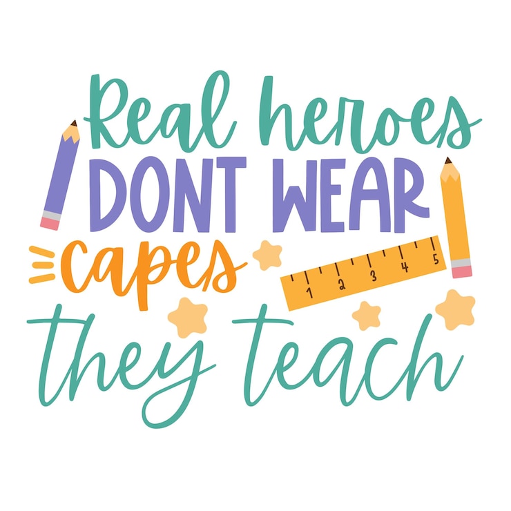 Vector teacher hand drawn motivation lettering phrase in modern calligraphy style inspiration slogan for p