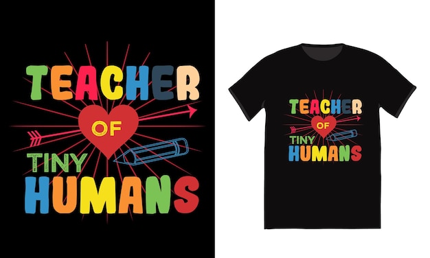 Teacher of human t shirt design