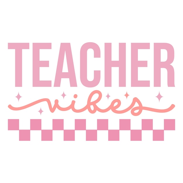 Teacher retro svg design and digital download and commercial use