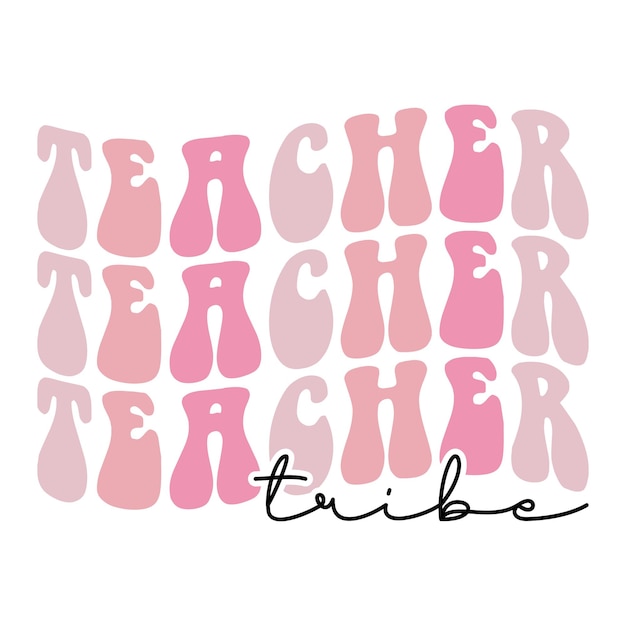 Vector teacher retro svg design file