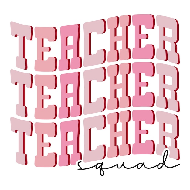 teacher retro svg design file