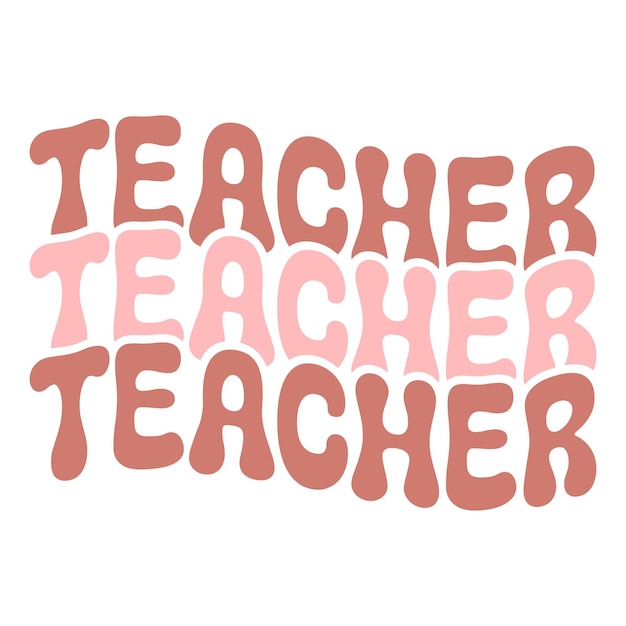 Vector teacher retro svg design file