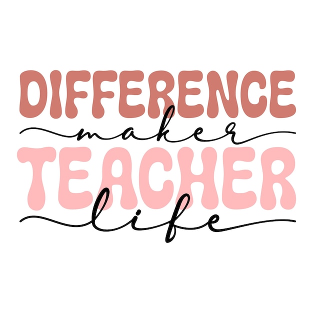 Vector teacher retro svg design file