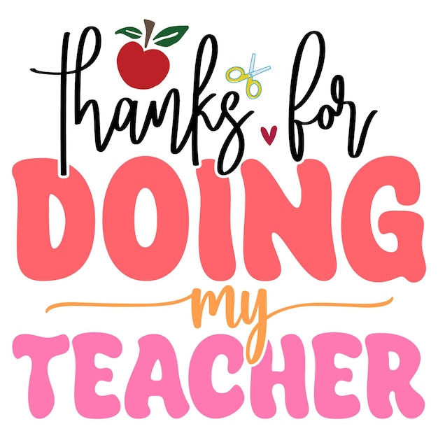 Teacher Retro T Shirt Design Template