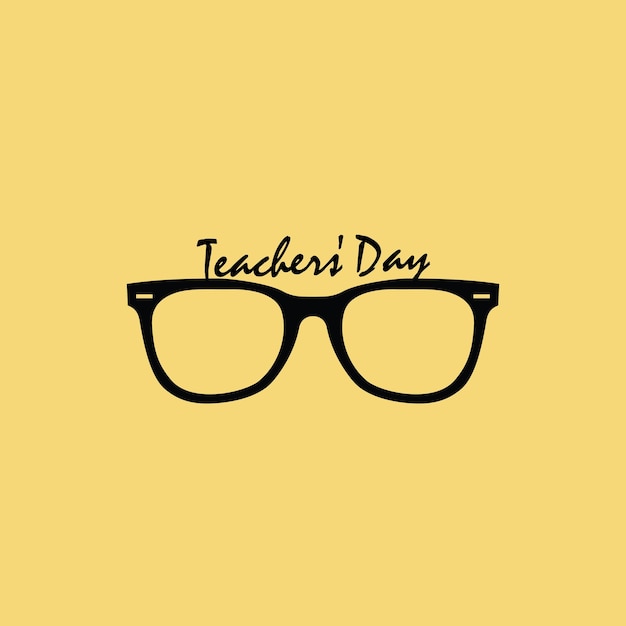 Teacher's day greetings logo poster banner design concept idea