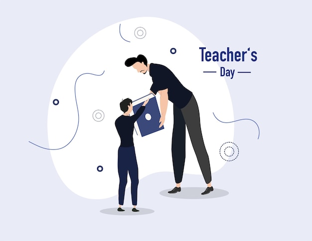 先生のイベントのための先生の日のイラストベクトルデザイン