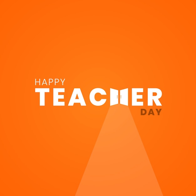 Vector teacher's day social media post postcard and banner creative design