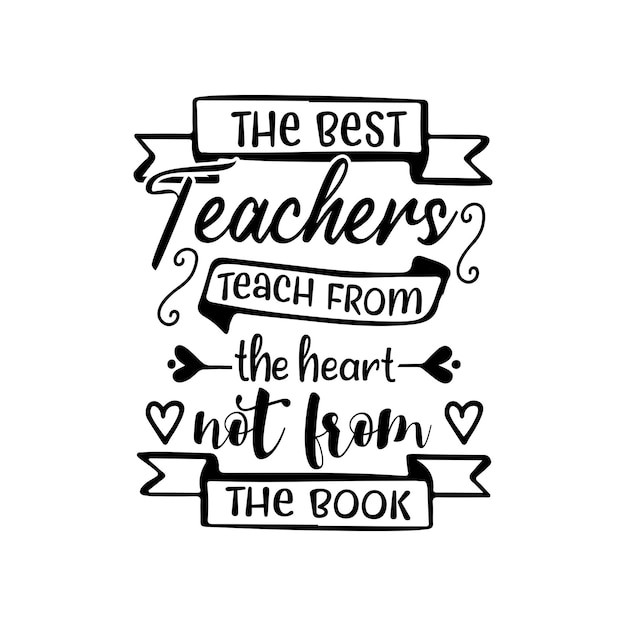 Teacher's day topography quotes lettering for postcard, poster, gift card, t-shirt and mug