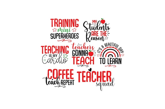 teacher svg bundle