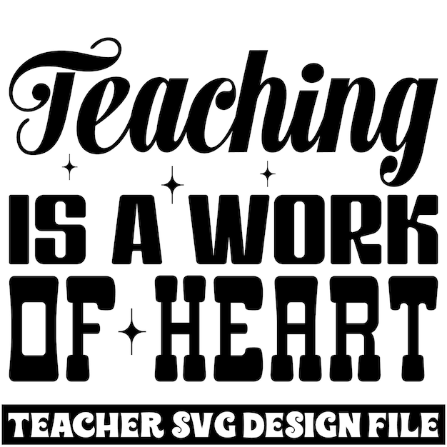 Vector teacher svg design and digital download