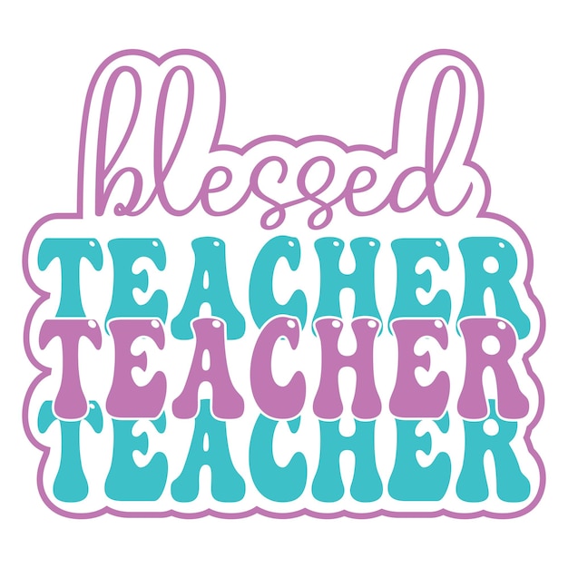 Teacher svg design