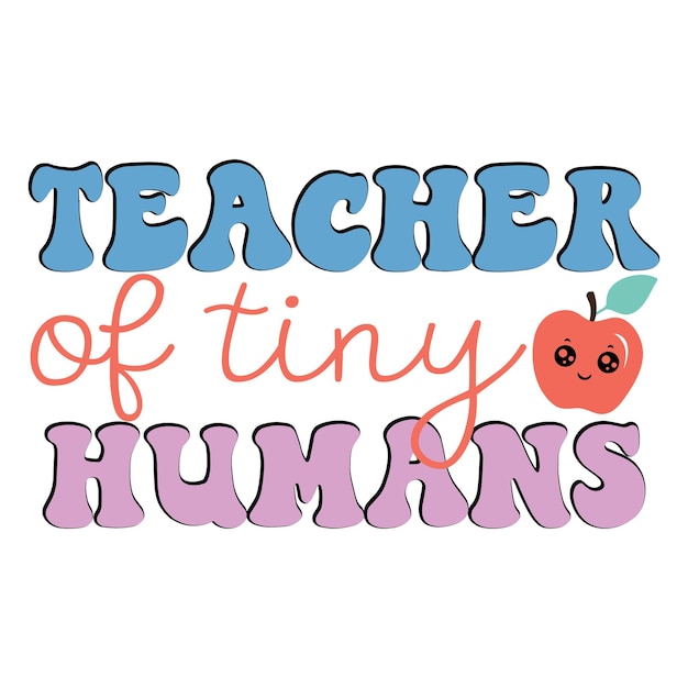 Vector teacher svg design