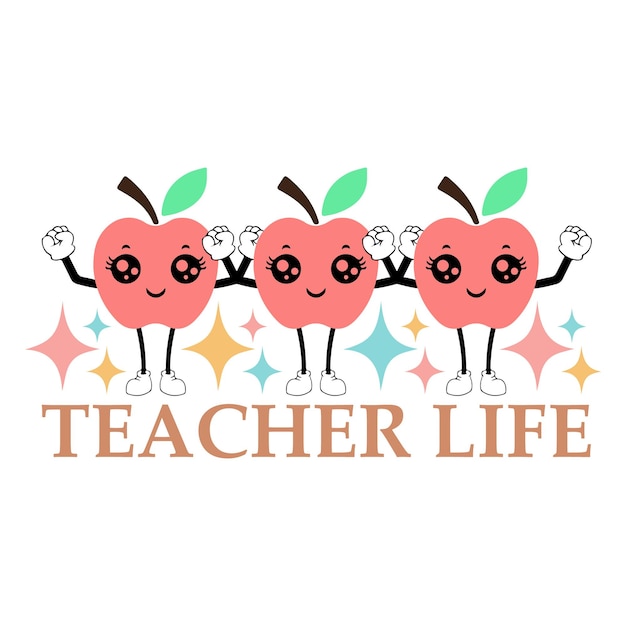 Vector teacher svg design