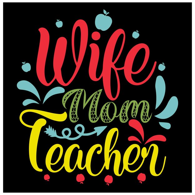 Vector teacher svg vector design