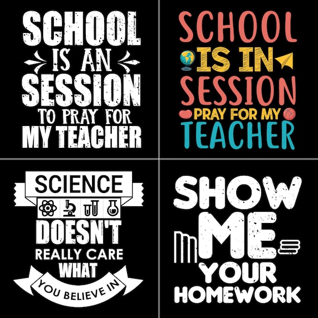 Teacher T-shirt Design Bundle