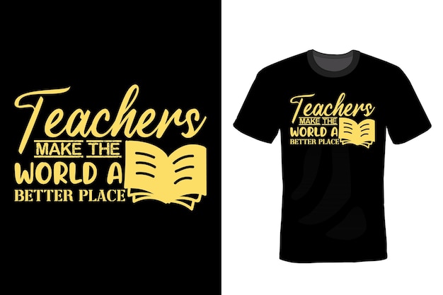 Teacher t shirt design typography vintage