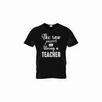 Vector teacher t-shirt design