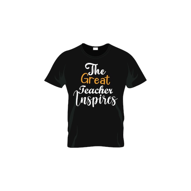 Vector teacher t-shirt design