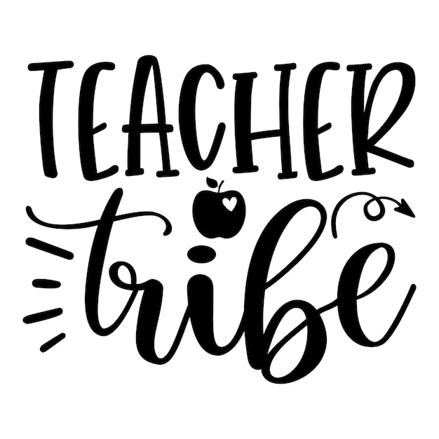 Vector teacher tribe svg