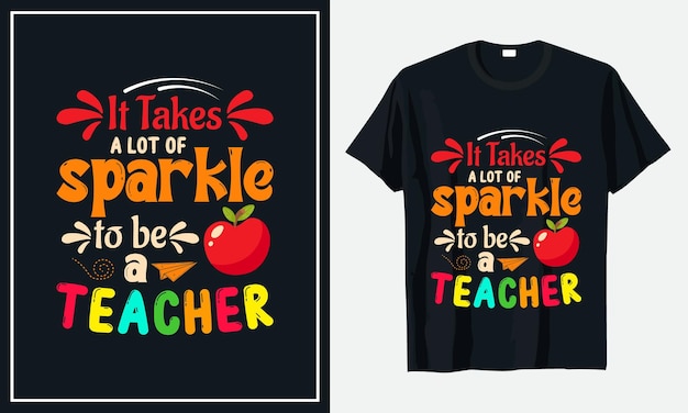 Teacher Tshirt design Premium Vector