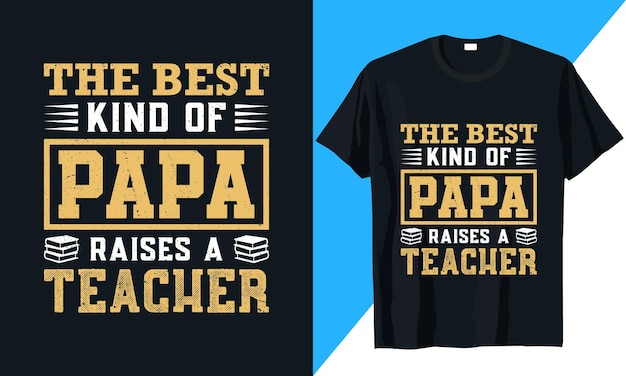 Teacher tshirt design vector