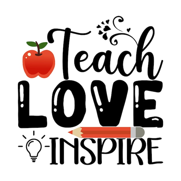 teacher tshirt quotes vector design illustration clipart eps