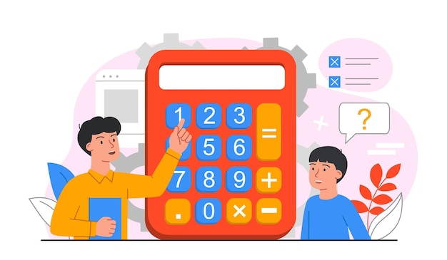 Vector teacher use calculator