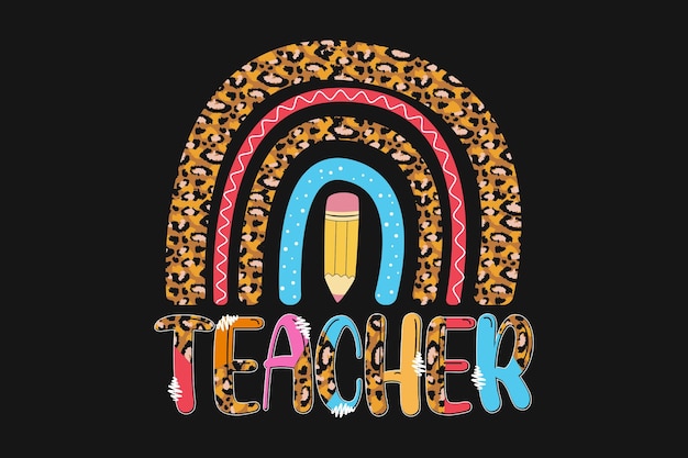 Teacher Vibes Back To School Vector T-shirt