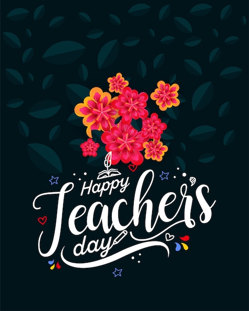 Teachers day banner design