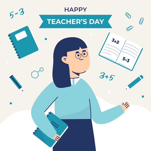 Teachers day illustration theme