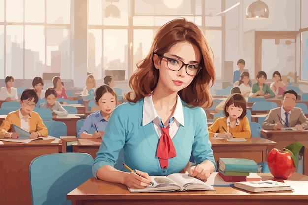 teachers day illustration