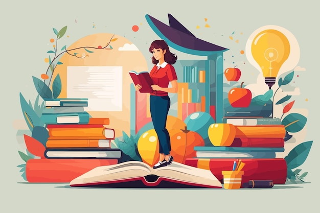 teachers day illustration