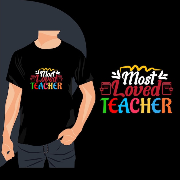 teachers day t shirt design typography